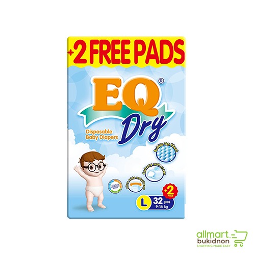 img-EQ Dry Econo Pack Diaper Large 32s+2