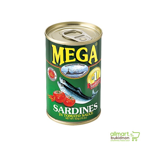 img-Mega Sardines Tomato Green Easy Open 155g