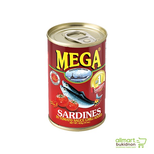 img-Mega Sardines Tomato Hot Easy Open 155g