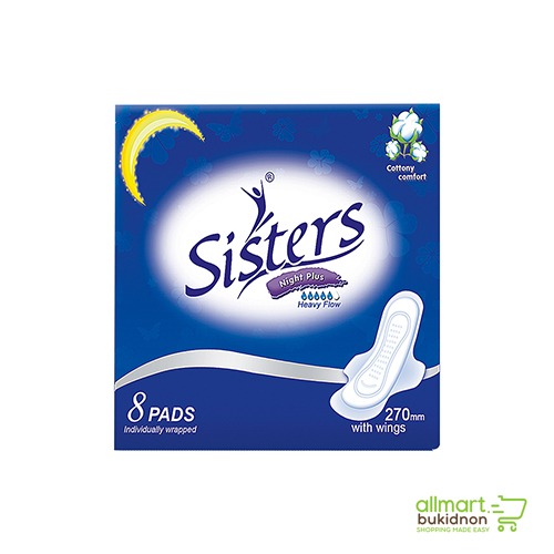 img-Sisters Napkin Silk Night W/ Wings 8s (Blue)