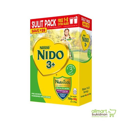 img-NIDO 3+ Powdered Milk Drink For Pre-Schoolers Above 3 Years Old 700g + 50g