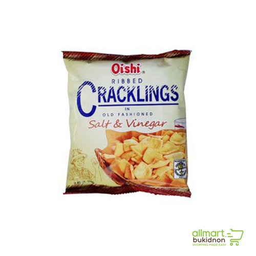 img-Oishi Ribbed Cracklings Salt & Vinegar24g