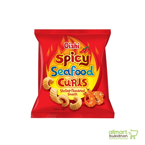 img-Oishi Spicy Seafood Curls 24g