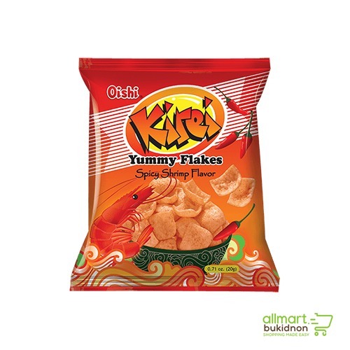 img-Oishi Kirei Yummy Flakes Spicy Shrimp Flavor 24g