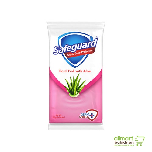 img-Safeguard Floral Pink with Aloe Bath Soap Sachet 60g x 6s